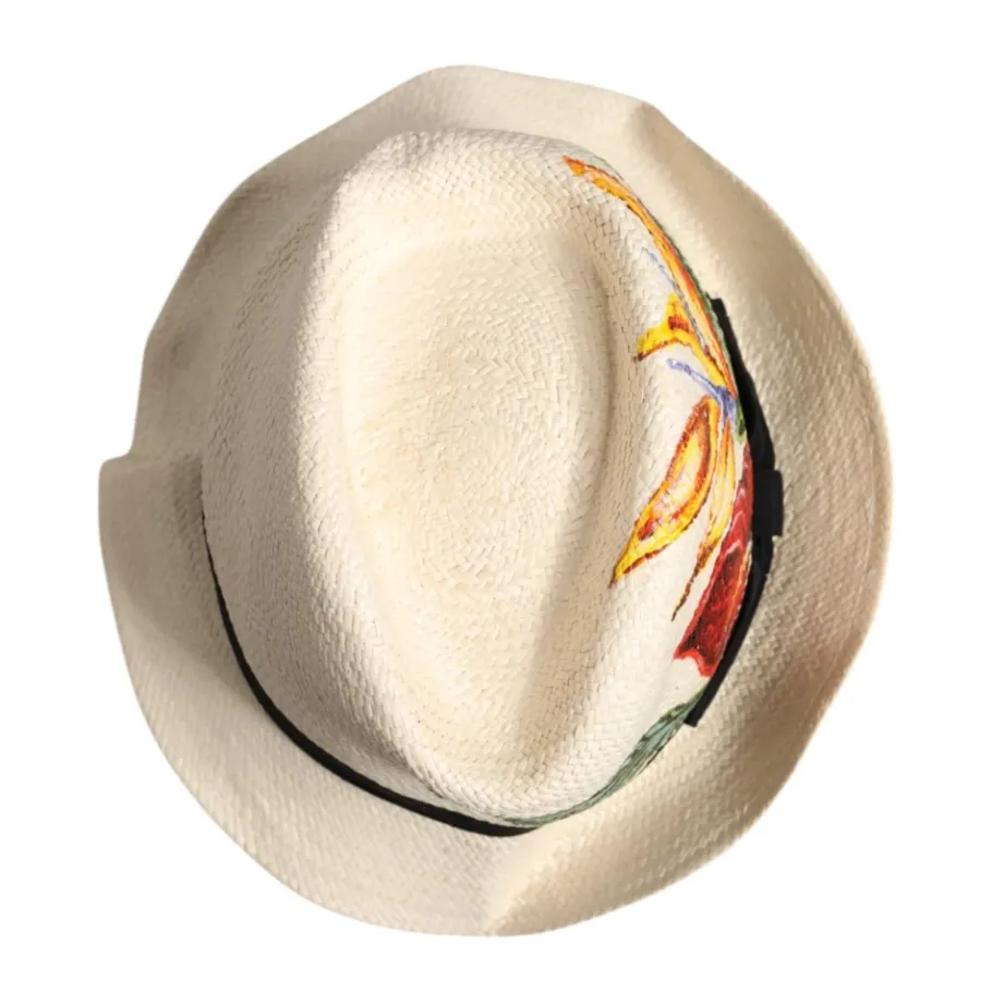 Dolce & Gabbana Bloemenprint Fedora Hoed-Heren Hoeden