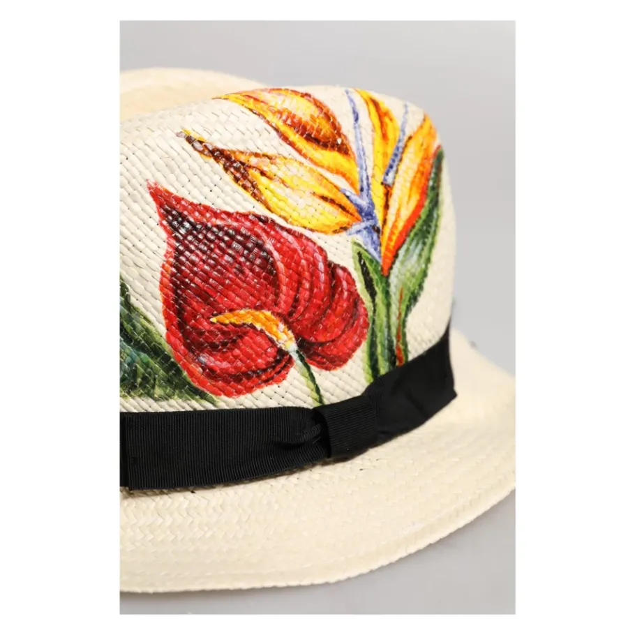 Dolce & Gabbana Bloemenprint Fedora Hoed-Heren Hoeden