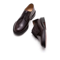 Church's Bordeaux Gepolijste Binder Derby met Handstiksel-Heren Nette Schoenen