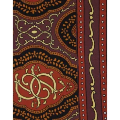 Drole de Monsieur Bordeaux Zijden Vierkante Sjaal Met All-Over Print-Heren Sjaals