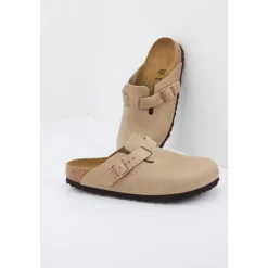 Birkenstock Boston Geolied Leren Sandalen-Heren Instappers & Slip Ons