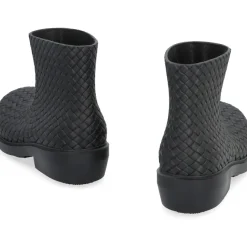 Bottega Veneta Brandweerman Enkellaarzen met Intrecciato Detail-Heren Laarzen