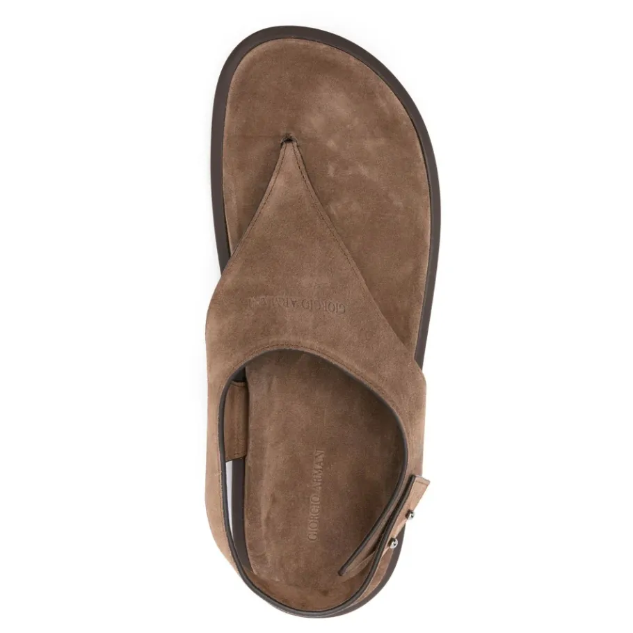 Giorgio Armani Elegant Open Platte Sandalen-Heren Sandalen