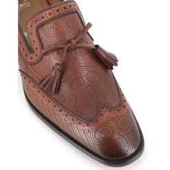 Christian Louboutin Leren Sandalen Zwaluwstiksels-Heren Instappers & Slip Ons