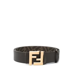Fendi Logo-Gesp Detail Verstelbare Riem-Heren Riemen