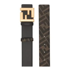 Fendi Logo-Gesp Detail Verstelbare Riem-Heren Riemen