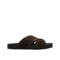 Bottega Veneta e Criss Cross Sandalen AW24-Heren Slippers