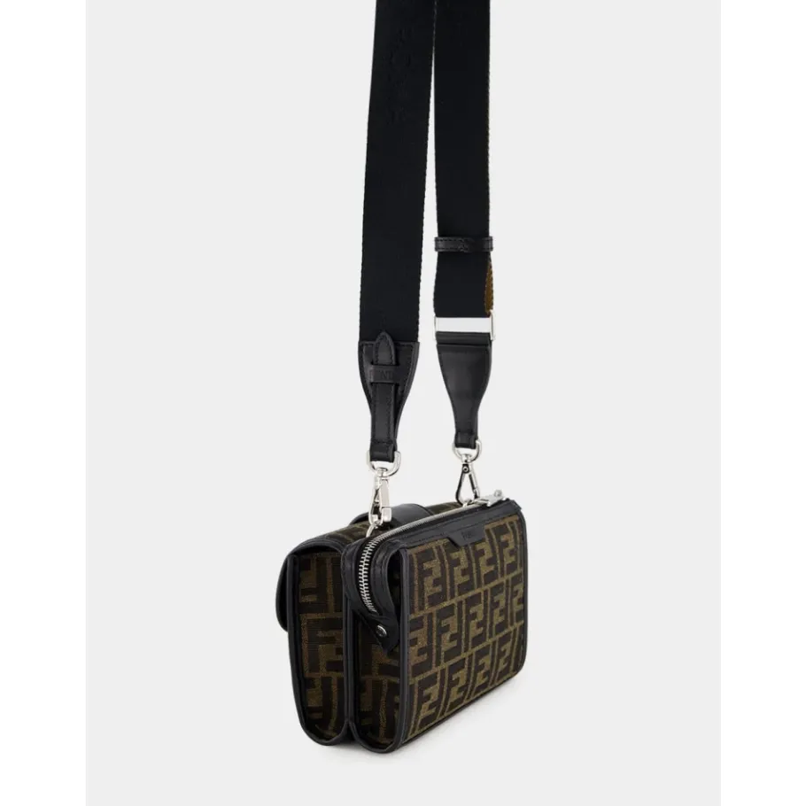 Fendi e FF Jacquard Dubbele Baguette Tas-Heren Tassen