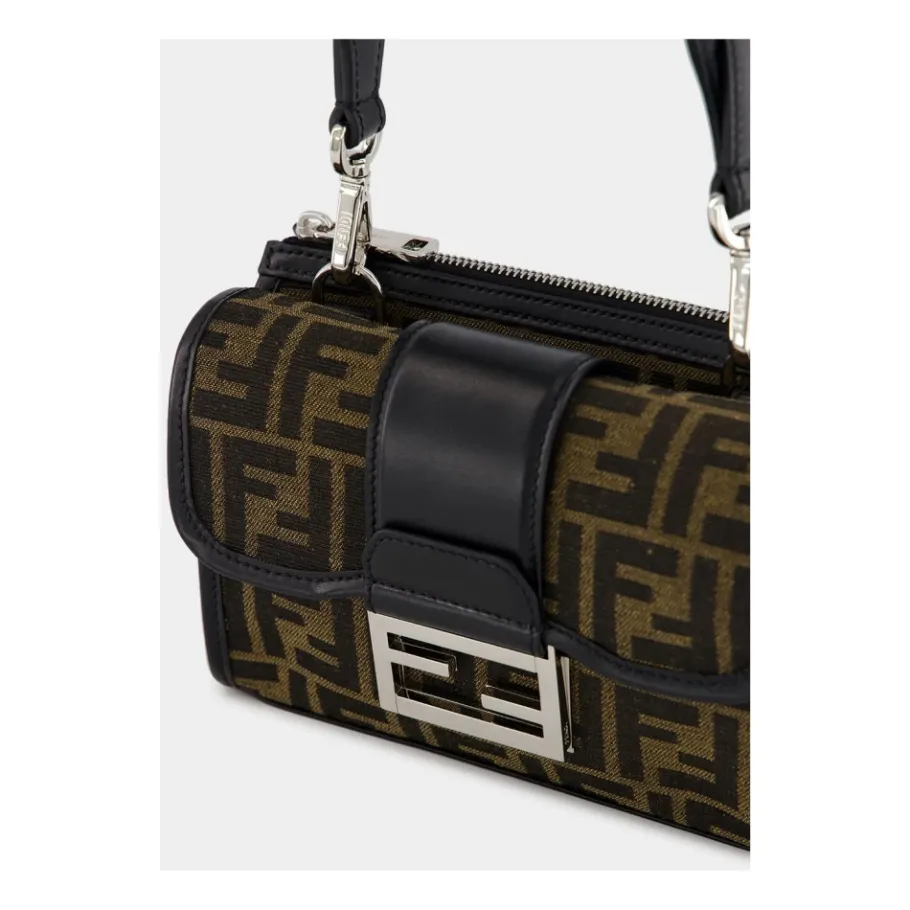 Fendi e FF Jacquard Dubbele Baguette Tas-Heren Tassen