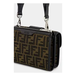 Fendi e FF Jacquard Dubbele Baguette Tas-Heren Tassen