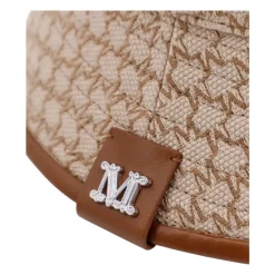 Max Mara e Katoenen Logo Bucket Hoed-Heren Hoeden