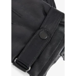 Barbour e Leren Handschoen Stikdetail-Heren Handschoenen