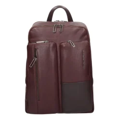 Piquadro e leren laptop rugzak-Heren Rugzakken