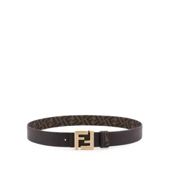 Fendi e Leren Riem Metalen Gesp-Heren Riemen