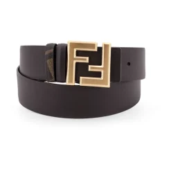 Fendi e Leren Riem Metalen Gesp-Heren Riemen