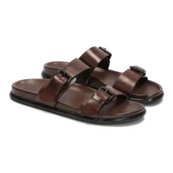 Kazar e leren slippers met twee verstelbare banden-Heren Slippers