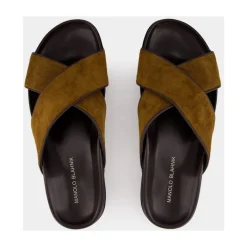 Manolo Blahnik e Suède Chiltern Sandalen-Heren Slippers