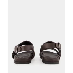 Manolo Blahnik e Suède Fussbett Sandalen-Heren Sandalen