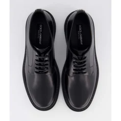 Dolce & Gabbana Brushed Calfskin Derby-Heren Instappers & Slip Ons|Nette Schoenen