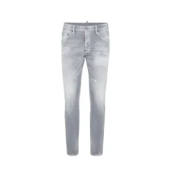Dsquared2 Brushed Grey Skater Jeans-Heren Jeans