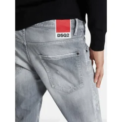 Dsquared2 Brushed Grey Skater Jeans-Heren Jeans