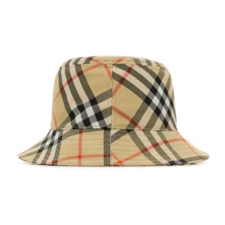 Burberry Bucket Hat met Vintage Check-Heren Hoeden