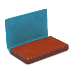 Piquadro Business card holder in leather-Heren Portefeuilles
