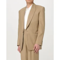 Saint Laurent Camel Tailored Blazer-Heren Kostuums