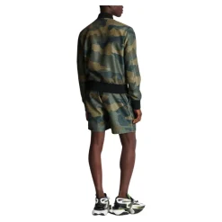 Balmain Camouflage Monogrammed Shantung Bomberjack-Heren Jassen