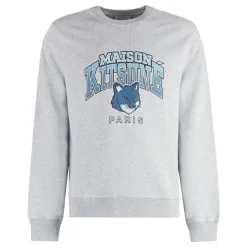 Maison Kitsuné Campus Fox Printed Sweatshirt-Heren Truien & Vesten