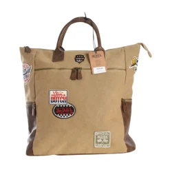 VON DUTCH Canvas rugzak met opgestikt logo-Heren Rugzakken