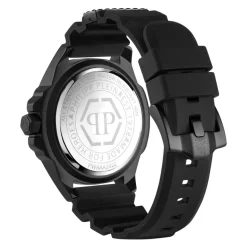 Philipp Plein Carbon Fiber Skull Watch-Heren Horloges