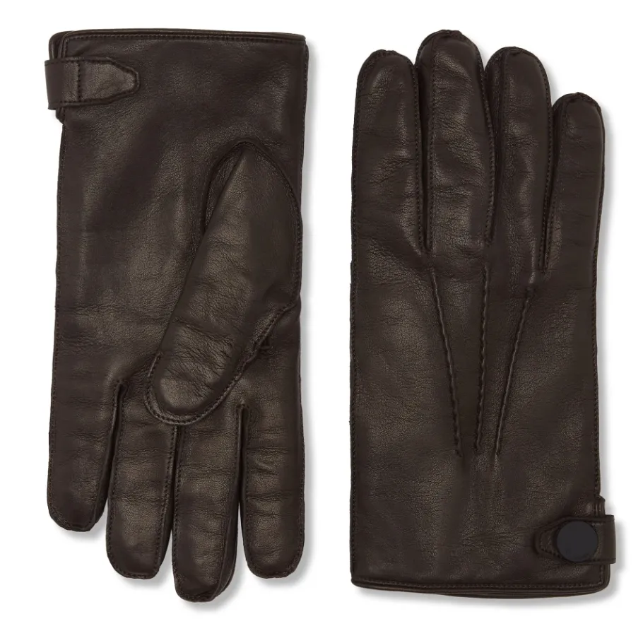 Billionaire Cashmere Gevoerde Nappa Handschoenen-Heren Handschoenen