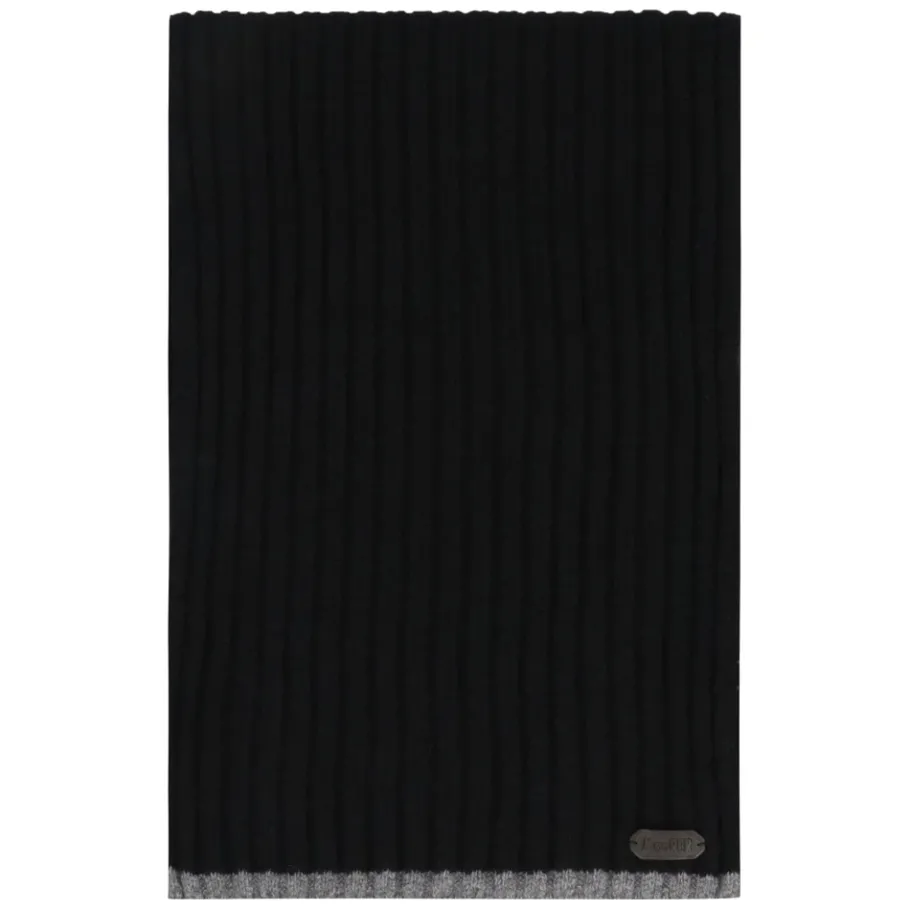 Moorer Cashmere Ribbed Knit Scarf-Heren Sjaals