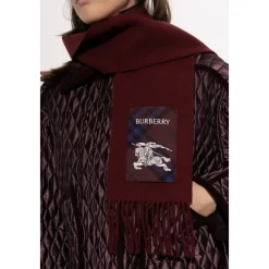 Burberry Cashmere Sjaal met Logopatch-Heren Sjaals