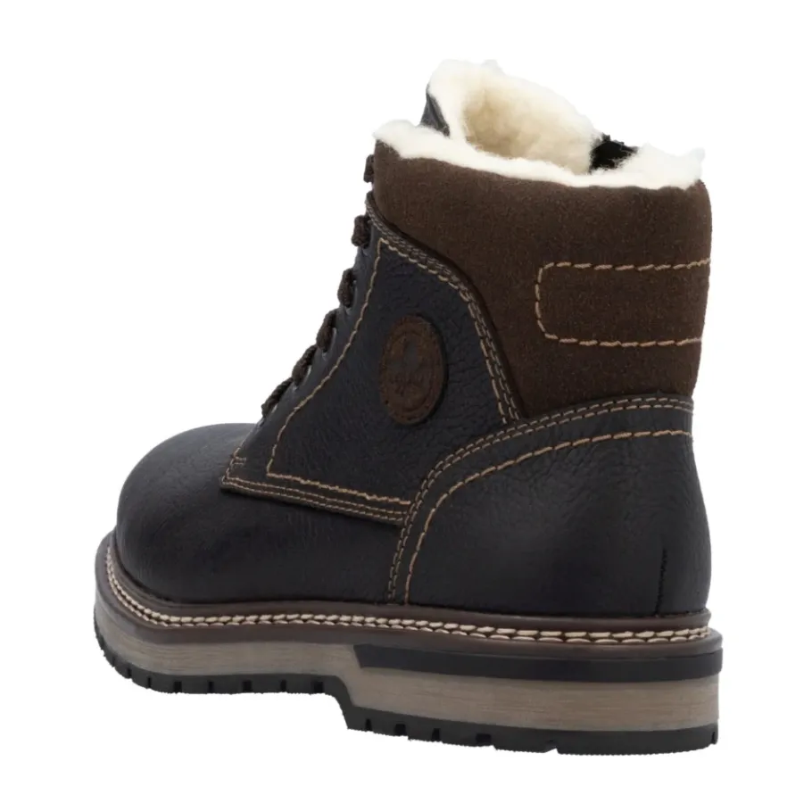 Rieker Casual Enkelboots met Gesloten Neus-Heren Snowboots