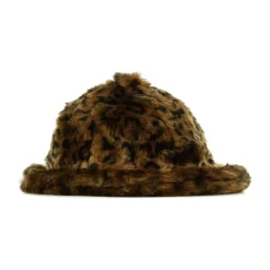 Kangol Casual Faux Fur Leopard Vissershoed-Heren Hoeden