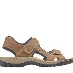 Rieker Casual Open Platte Sandalen-Heren Sandalen