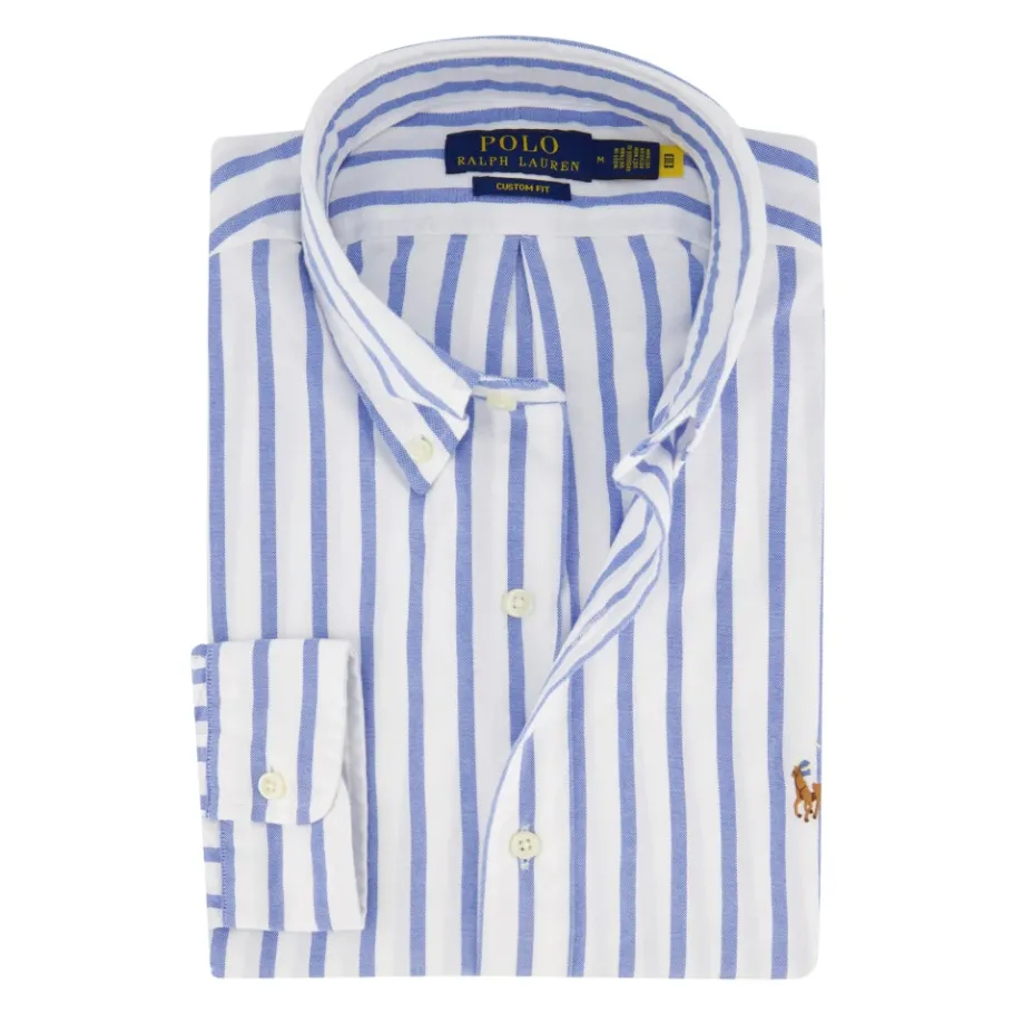 Polo Ralph Lauren Casual wit gestreept overhemd-Heren Overhemden