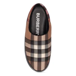 Burberry Check Logo Slip-On Loafers-Heren Pantoffels
