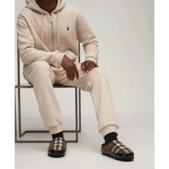 Burberry Check Logo Slip-On Loafers-Heren Pantoffels