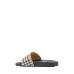 Burberry Check Pattern Slides-Heren Slippers