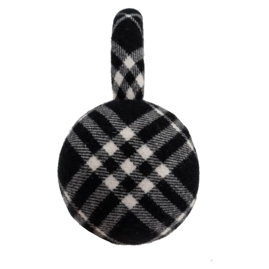 Burberry Check Wool Cashmere Oorwarmers-Heren Hoeden