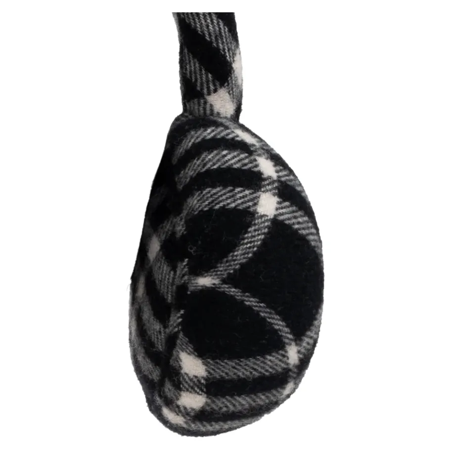 Burberry Check Wool Cashmere Oorwarmers-Heren Hoeden