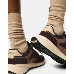 Hoff Chocolade Sneaker met Wafelzool-Heren Sneakers