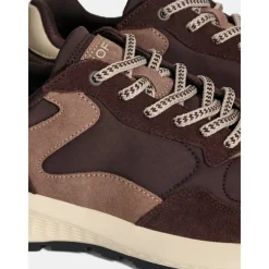 Hoff Chocolade Sneaker met Wafelzool-Heren Sneakers