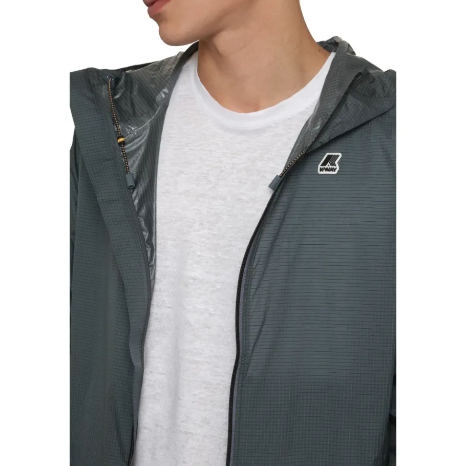 K-Way Cleon Hooded Nylon Jacket-Heren Jassen