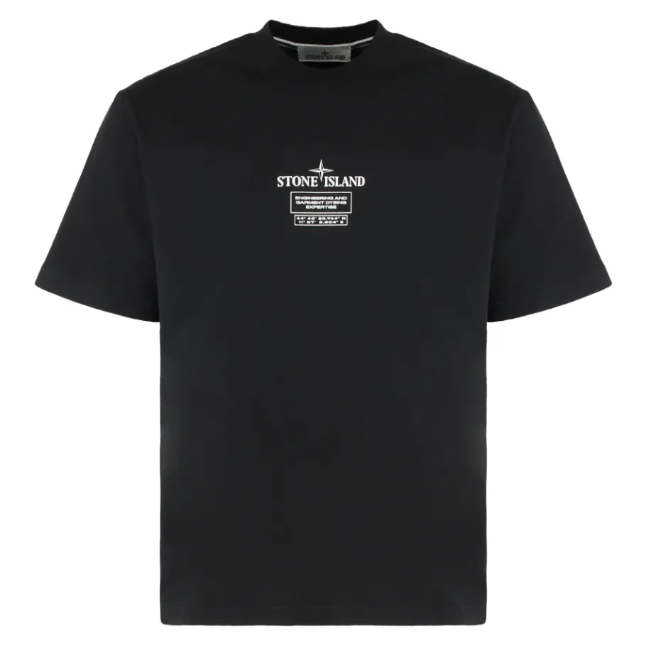 Stone Island Combed Cotton Jersey T-shirt-Heren Shirts