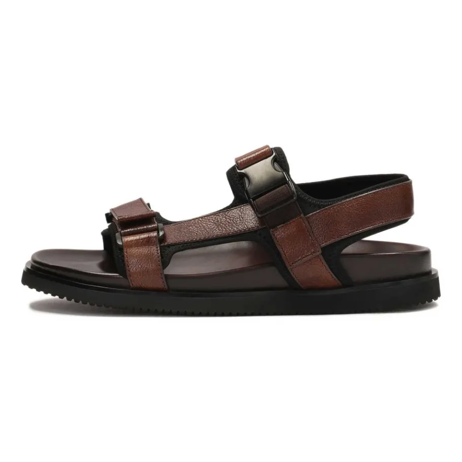 Kazar Comfortabele leren sandalen in e kleur-Heren Sandalen