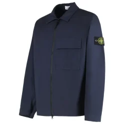 Stone Island Comfort-fit Overshirt met borstzak met inzetstuk-Heren Jassen